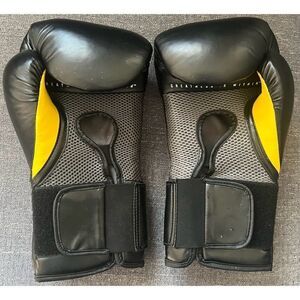 Everlast Elite Pro Style Training Gloves, Black, Size L 14 oz